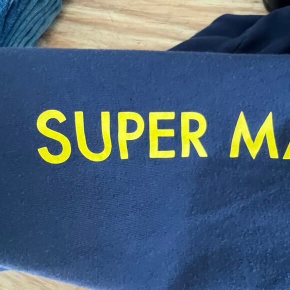 Super Mario Bros Hoodie Since Eighty-Five Navy Blue Nintendo XL 2020 - Picture 7 of 8